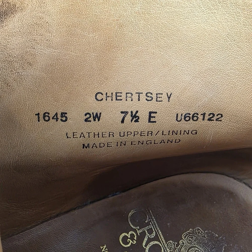 Crockett & Jones Chertsey Chukka Boots Mens Size EU 7.5‎ E US 8.5 Brown Suede